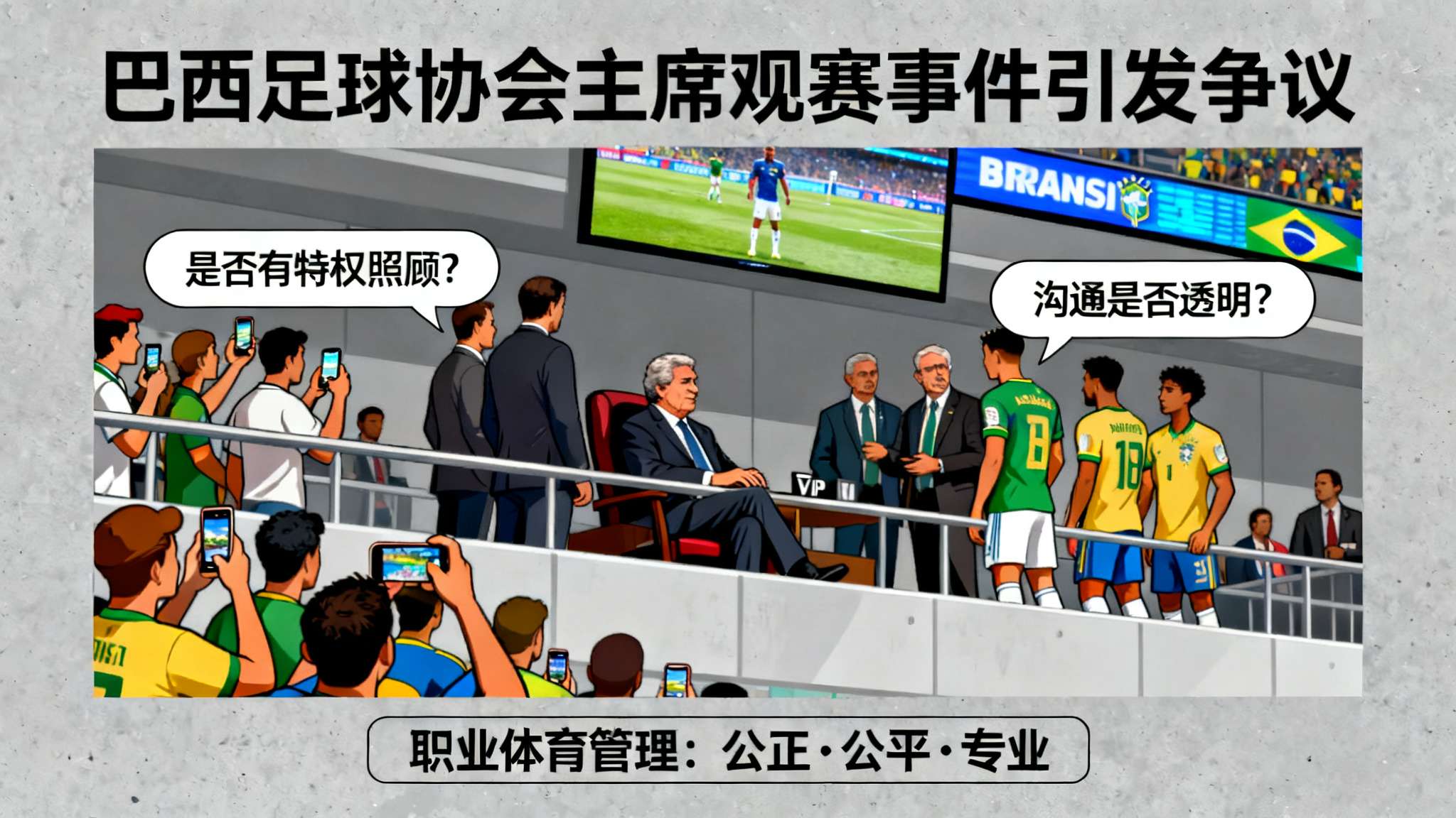 巴足协主席：足协不优待任何球员；去观赛提前通知过内马尔
